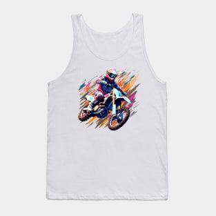 Moto Racing Fast Speed Competition Abstract Tank Top